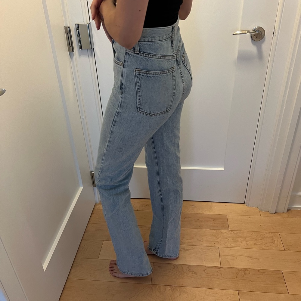 TOPSHOP Kort Women's Light Blue Jeans